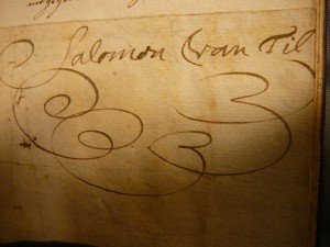 Handtekening van Salomon van Til.